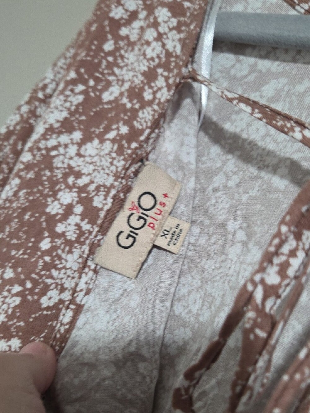GiGio Plus Boho Floral Babydoll Tunic Top NWOT XL - Picture 4 of 4